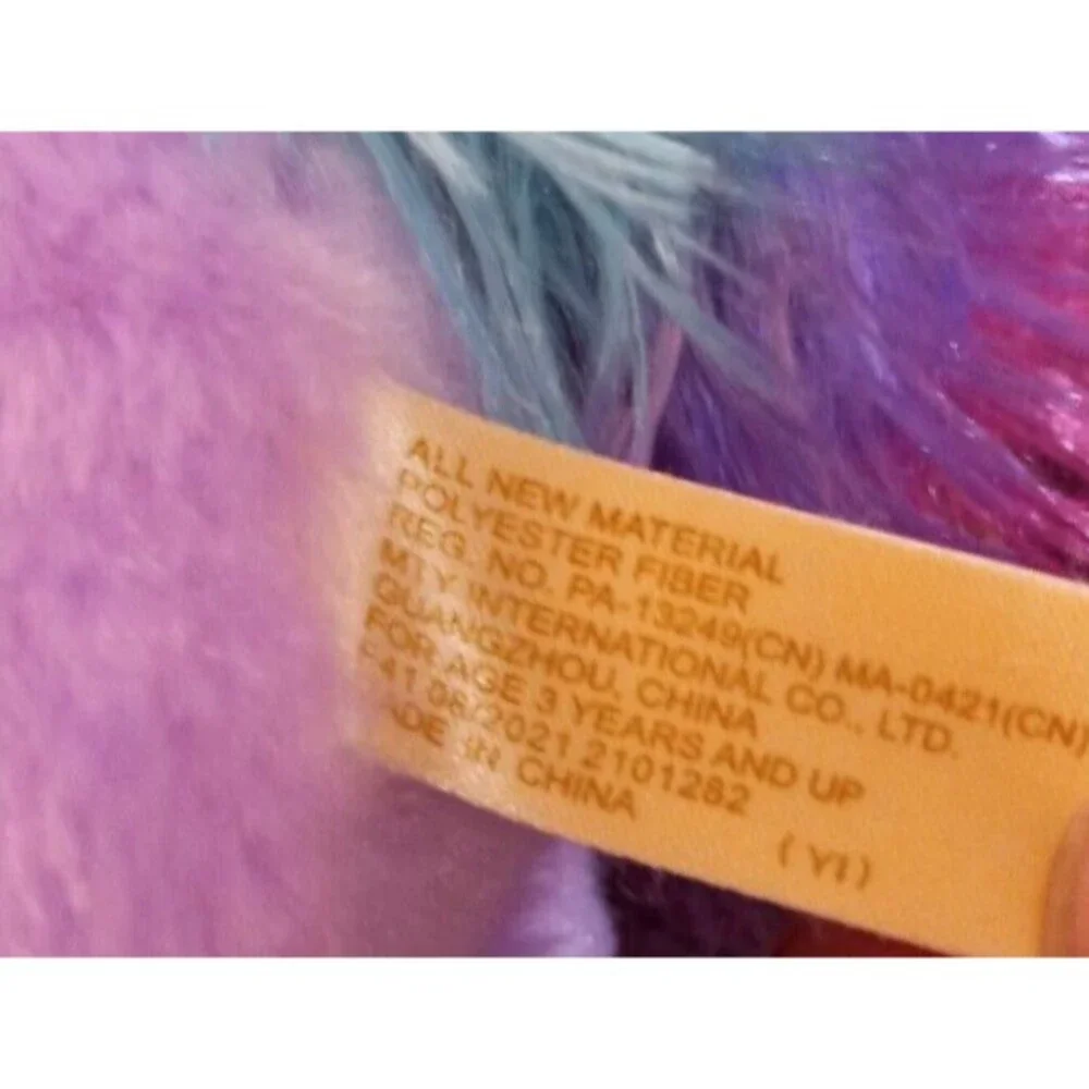 Purple Unicorn Pink Horn/Feet/Ears Stuffed Animal 8